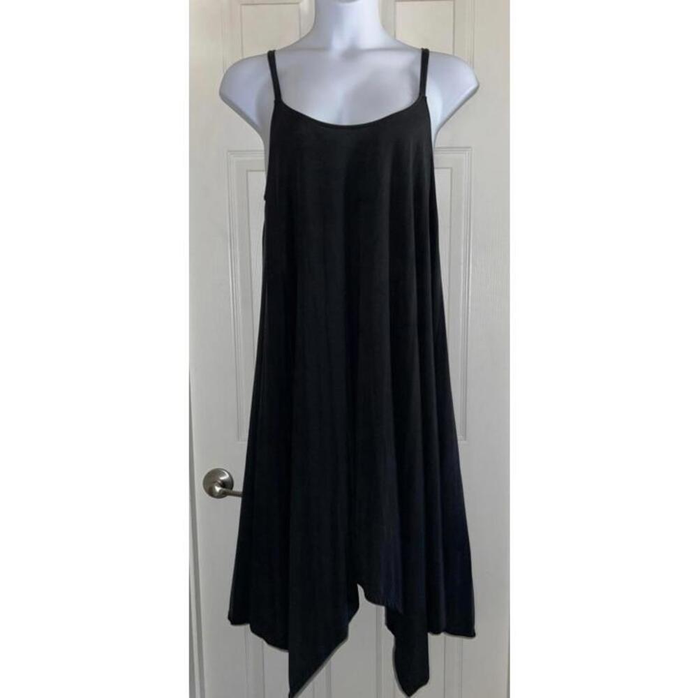 Torrid Dress Midi Studio Black Trapeze Dress Sz 2